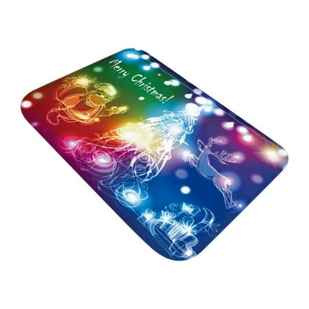Where To Buy Bathroom Rugs Christmas Mats and Rugs Flannel Fabric Non Slip Rubber Backing Absorbent Bath Rug Home Kitchen Floor Mat ()