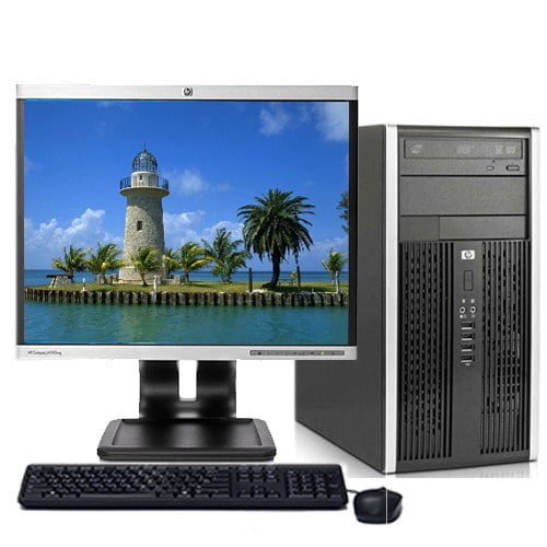 Refurbished Desktop Computer Bundle HP Elite Tower Windows 10 PC with