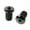 Gray, variant on 2Pcs Handlebar End Plugs Electroplating Universal Aluminum Alloy Road Mountain Bike Grip Bar End Cap for MTB