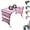 Pink, variant on 2-in-1 Foldable Pet Grooming Bed, Portable Dog Cats Bathing Stand, for Bathing and Haircuts