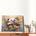 thumbnail image 4 of Balery Elegant Cute Panda Sunflower Pattern Canvas Decorative Picture – 30x40in Premium Wall Art, Modern Canvas Print for Home Decor（Horizontal）, 4 of 6