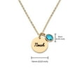 thumbnail image 4 of Womens Necklace Women'S Jewelry Diy Necklace Stainless Steel Gold Plated Round Marking Engraved Birthstone Women's Necklace Birthday Stone Name Necklace, 4 of 9