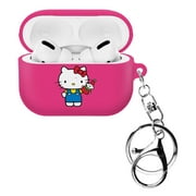 Sanrio AirPods Pro Case Key Ring Keychain Key Holder Hard PC Shell Strap Hole Cover - Hello Kitty Doll