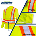 thumbnail image 4 of JORESTECH Hi-Vis X-Back, Long-Sleeved, Two-Toned Work Safety T-Shirt, TS-15 (Yellow, L), 4 of 8