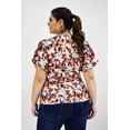 thumbnail image 3 of Blusa manga mariposa Roman Fashion Talla Extra 1840 Blanco, 3 of 7