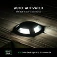 thumbnail image 4 of Home Zone 12 Packs Outdoor Solar Deck Light, Black, 20 Lumens, Waterproof, Dusk to Dawn, 4 of 7