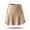 #0385-Khaki, variant on Womens Satin Mini Skirt, High Rise A Line Skirt with Lace Detail, Elastic Waistband Flowy Short Skirt, Solid Color Casual Skirt, Versatile Lace Trim Skirts for Women Gift