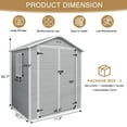 thumbnail image 2 of UBesGoo 6' x 5' Outdoor Storage Shed Plastic Garden Shed Resin Organization for Home/Lawn Mower/Backyard Equipment/Bike Storage/Pool Supplies, 2 of 8