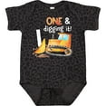 thumbnail image 3 of Inktastic One and Digging It Bulldozer 1st Birthday Boys or Girls Baby Bodysuit, 3 of 5