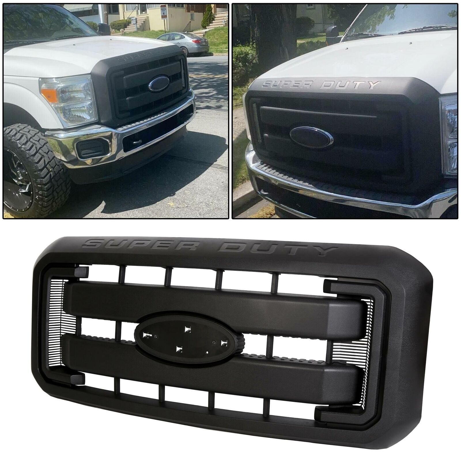 Black Front Radiator Mesh Hood Grill Grille Cover for 20112016 Ford F