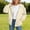 Beige, variant on Piuwrlz Kids Fall Hood Outwear Jackets Girls Plain Zipper Hoodies Pocket Sweatshirts White Size 11-12 Years