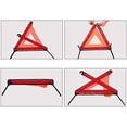 thumbnail image 4 of Triangle Réfléchissant d'Avertissement Triangle d'Urgence Kits de Triangle de Sécurité Routière (Ensemble de 3) Ensemble de 3, 4 of 5