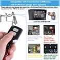 thumbnail image 2 of Control remoto universal para abridor de puerta de garaje DDcafor 893LM de 2 botones y múltiples frecuencias, 2 of 9