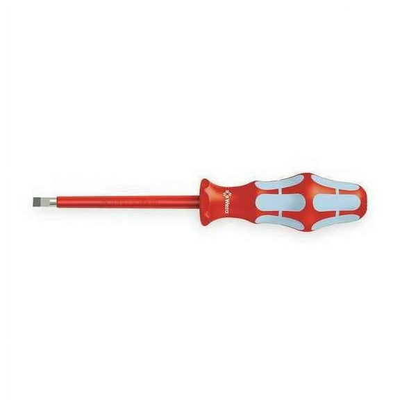 Wera Insulated Slotted Screwdriver 7/32 in Round 05360028001