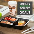 thumbnail image 2 of EZ Prepa - 20 Pack Bento Box Meal Prep Container - Adult Bento Box & Lunch Box Containers - Dishwasher Safe Lunch Containers - Bento Lunch Box & Snack Containers - Meal Prep Containers Reusable, 2 of 7