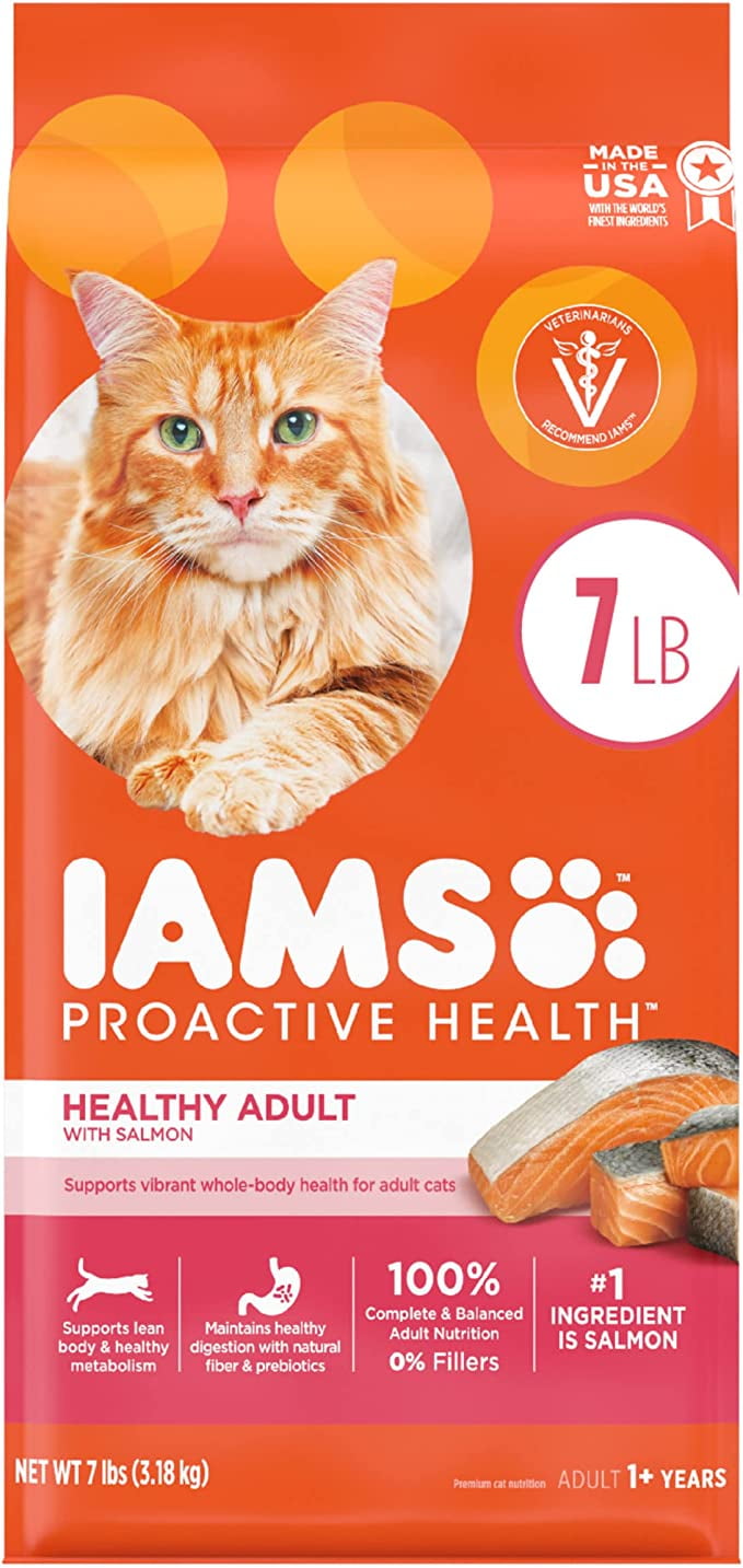 Iams Proactive Health Adult Dry Cat Food Chicken & Salmon Recipes