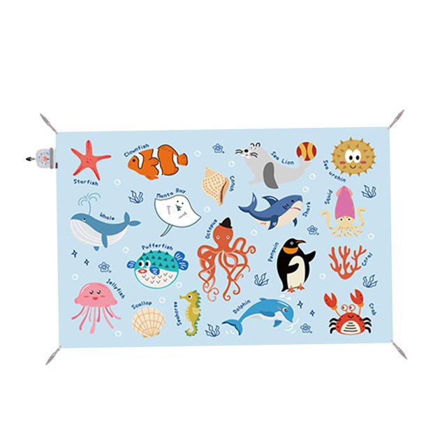Manta de Picnic al aire libre, estera de Camping de poliéster, estera de Picnic multiusos, estera de playa resistente al agua para mochilero, senderis 210x145cm