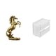 thumbnail image 1 of Estatua de caballo de pie, figura de acrílico, caja de almacenamiento de papel higiénico, decoración de mesa moderna, artesanía hecha a mano para hote, 1 of 8