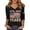1#Black, variant on Women's 3/4 Sleeve Basic Top - 250th Anniversary USA Shirt with V-Neck and Independence Day Print, Perfect for 4th of July Shirts Women, Summer Tops,Red L