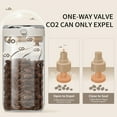 thumbnail image 4 of Coffee Canister With Superior Glass Airtight Coffee Container With One Way Air Exhaust Opening And Freshness For Coffee Grain Storage 57oz Large Capacity, 4 of 7