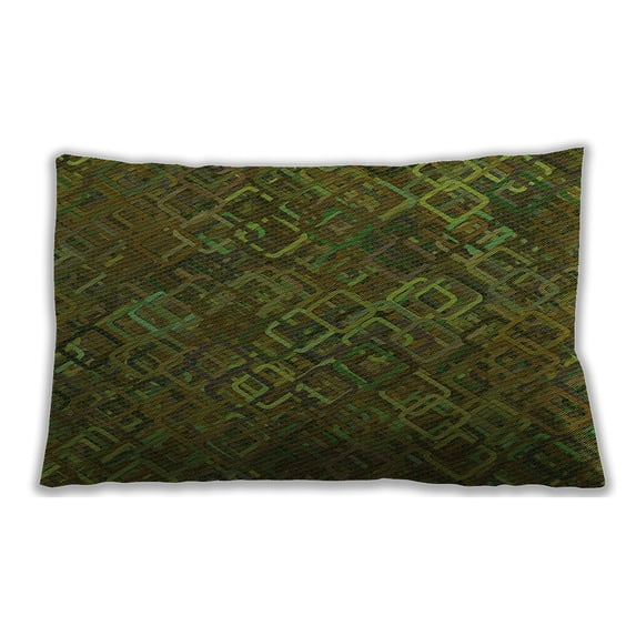 Ahgly Company Outdoor Rectangular Contemporary Lumbar Throw Pillow, 13 inch by 19 inch