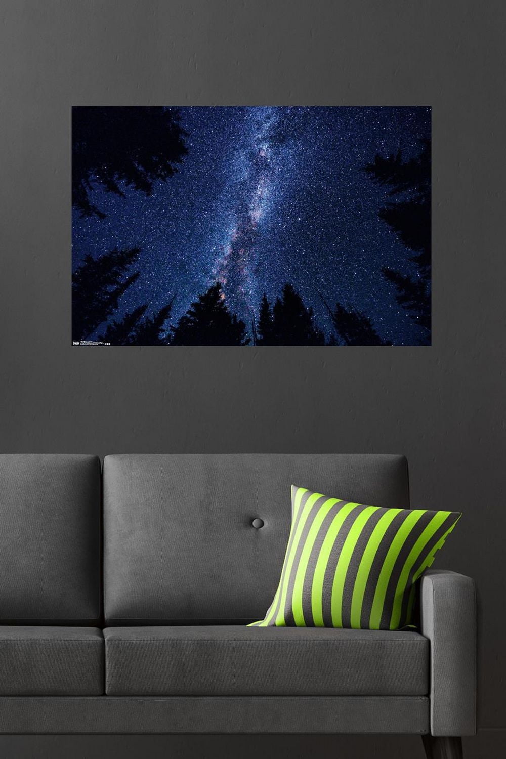 Milky Way At Night Wall Poster, 22.375" x 34"