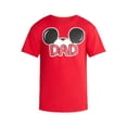 thumbnail image 3 of Disney Men's Mickey Mouse Dad Cotton Graphic Tee with Short Sleeves, Sizes S-XL, 3 of 5