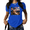1-Blue, variant on UNISHE Women's Funny 4th of July Cat Graphic Short Sleeve T-Shirt Patriotic American Flag Casual Crewneck Tee