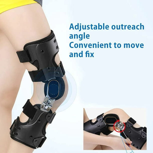 Knee Brace for Osteoarthritis Bone on Bone Arthritis Adjustable ROM Offloading  Knee Joint Pain Cartilage Repair Degeneration Left Lateral or Right Medial  (Color : Left, ize : ) 