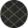 thumbnail image 2 of Nourison Brisbane Trellis Charcoal 5' x ROUND Area Rug, (5 Round), 2 of 6