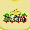 thumbnail image 4 of Inktastic 50% Mexican 100% Awesome Boys or Girls Baby Bib, 4 of 4
