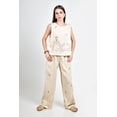 thumbnail image 4 of Conjunto con detalle bordado Roman Fashion /Juvenil, 01549 (Beige) beige M, 4 of 5