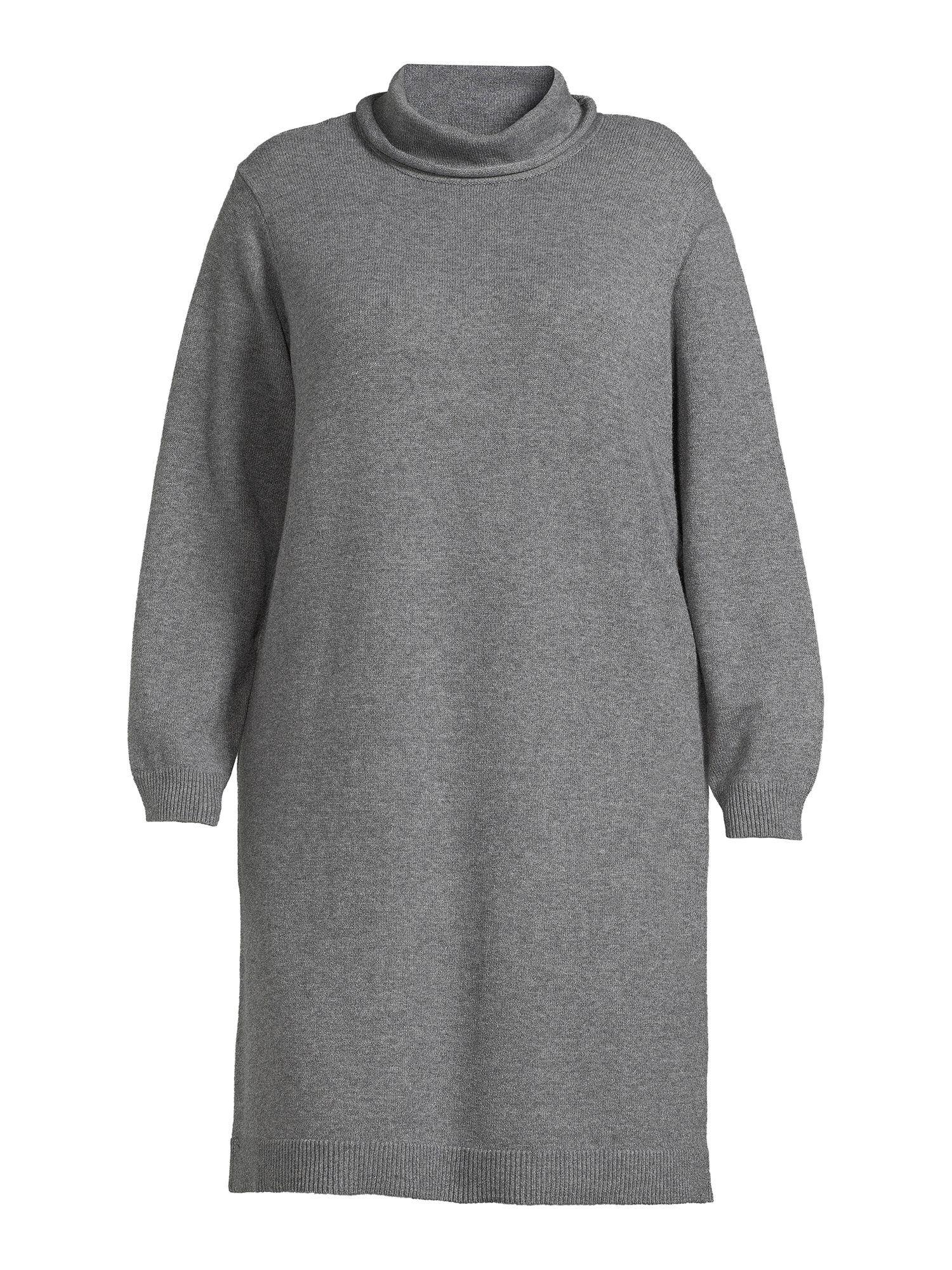 Terra & Sky Women's Plus Size Turtleneck Tunic Length Sweater Dress - image 5 of 5