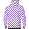 thumbnail image 5 of Hoodies for Men - lilac checkered Long Sleeve Comfrt Men'S Fashion Hoodies & Sweatshirts, Sweatshirts for Men Hoodies Pullover Clothing Clothes with Pouch, 5 of 7