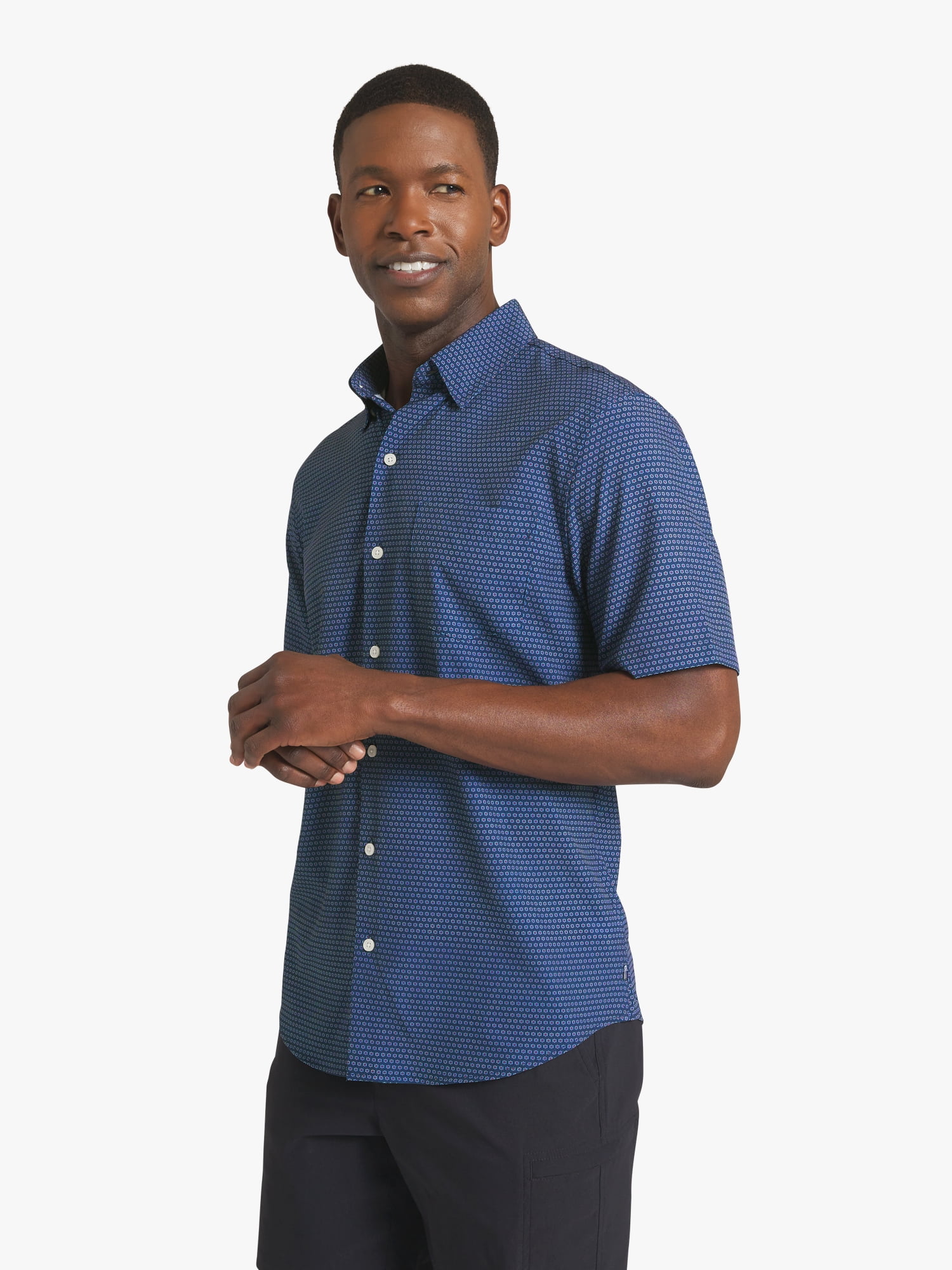 Chaps Men's & Big Men's Performance Woven Short Sleeve Shirt, Sizes S-3XL