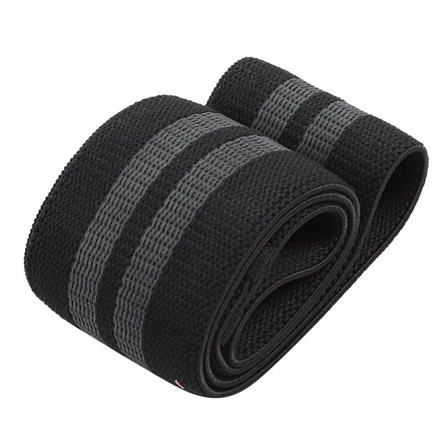 Cinturón elástico de resistencia a la cadera, cinturón para sentadillas, cinturón elástico para dar forma al cuerpo (negro) L