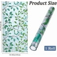 thumbnail image 2 of 39.4x16.9 Inch Rainbow Window Privacy Film Green Leaves Plant Static Glass Cling 3D Plastic Non-Adhesive Sun Blocking Glass Sticker Stained Window Decals for Room Home Mixed Color, 2 of 9