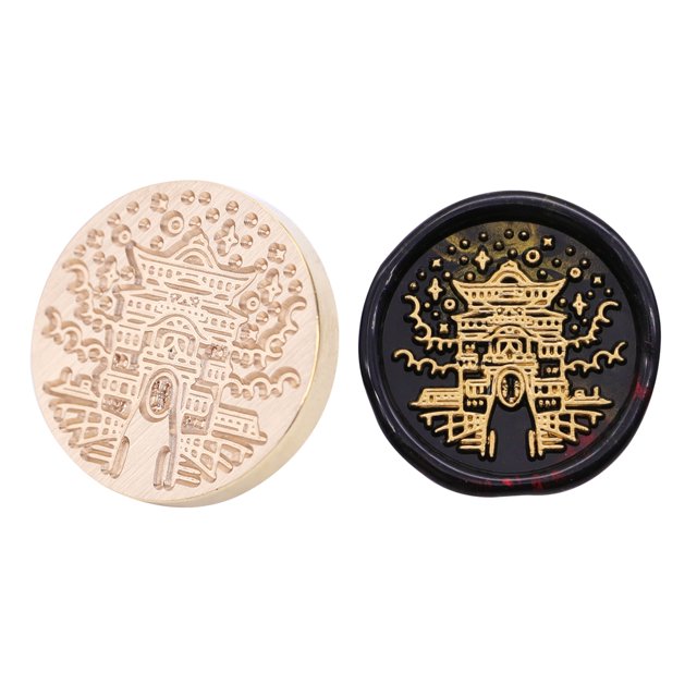 Cuadros Decorativos Cabeza de sello de sellado de cera de cuento de hadas para sobres de bricolaje de Scrapbooking (TH46) Ehuebsd embutido en tela