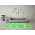 thumbnail image 3 of Ahgly Company Indoor Rectangle Abstract Emerald Green Modern Area Rugs, 7' x 9', 3 of 4