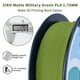 thumbnail image 3 of Filamento para impresora 3D ZIRO Matte PLA de 1,75 mm, color verde militar, 3 of 5