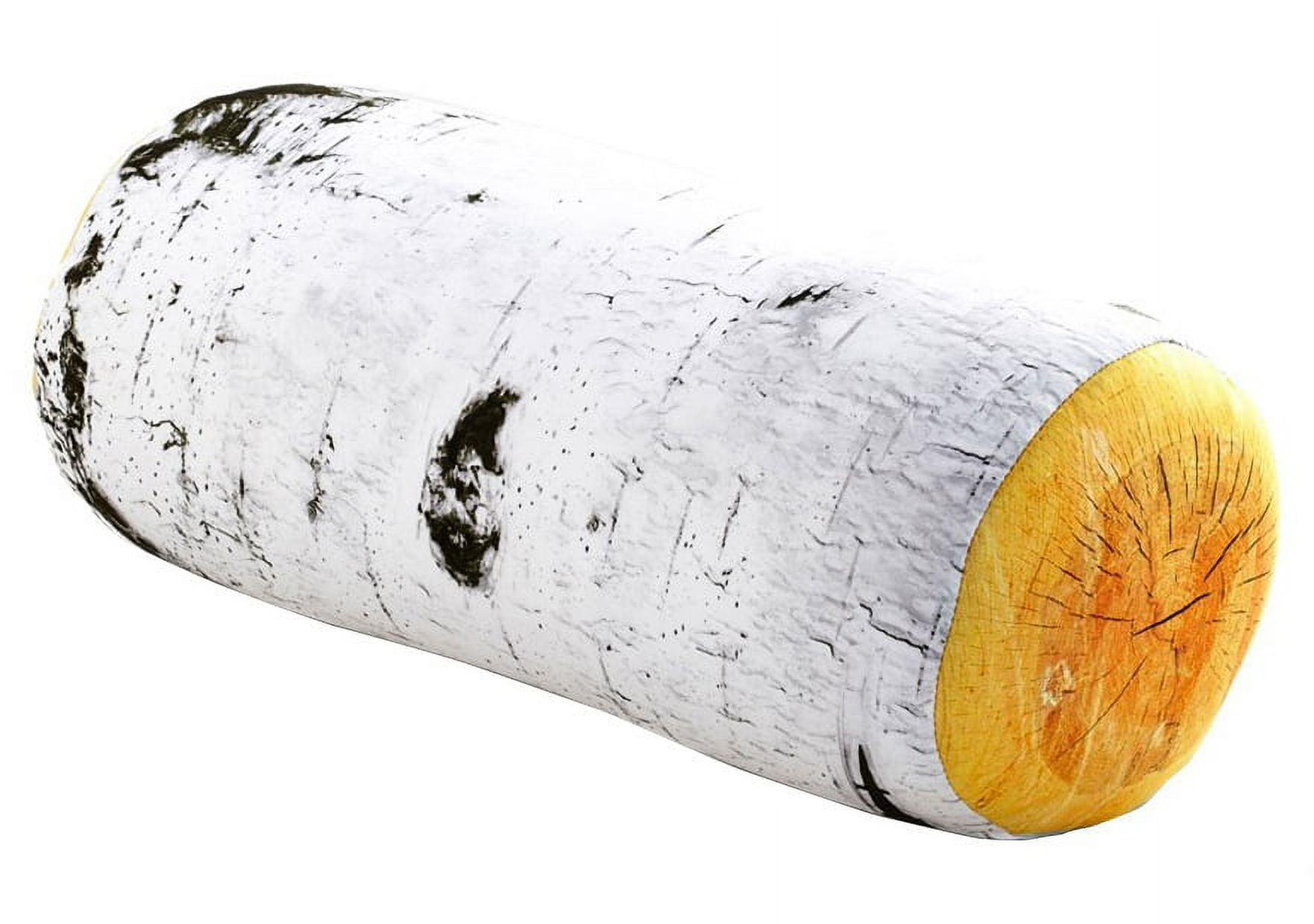 Living Health Products Log Pillow Lycra Birch Wood Roll Pillow Walmart