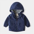 thumbnail image 2 of zuwimk Boys Rain Jacket Kids Lightweight Rain Jackets Waterproof Hooded Windbreaker Outdoor Coats for Boys Girls(5-6 Years,Navy), 2 of 4