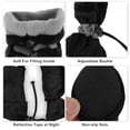 thumbnail image 3 of Unique Bargains Pack of 4 Waterproof Dog Shoes with Adjustable Straps Black XXL, 3 of 6