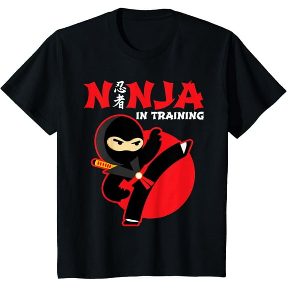 Ninja In Training Cool for Martial Arts Warrior Kids Boys T-Shirt