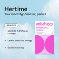 thumbnail image 2 of Mixhers Hertime PMS - Hormone Balance for Women - PMS & Menstrual Relief - With Chasteberry, 15 Drink Packets - Sugar Free - Pomegranate Mango, 2 of 6