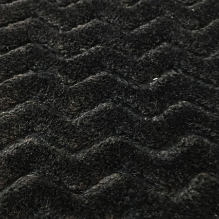 RTC Fabrics 100% Polyester Fleece 60" WideZigzag Black Print Sewing & Crafting Fabric by the Yard