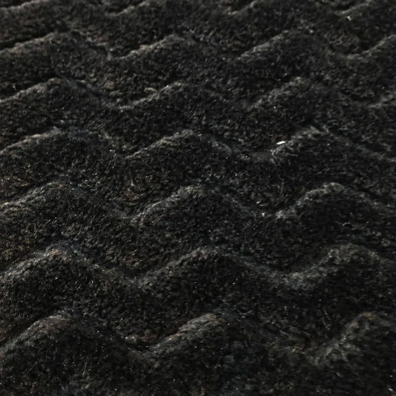 RTC Fabrics 100% Polyester Fleece 60" WideZigzag Black Print Sewing & Crafting Fabric by the Yard