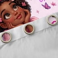 thumbnail image 4 of Erosebridal Black Girls Blackout Curtains Set of 2 (52x84 Each),Colorful Cute Flowers Kawaii Butterfly Window Curtains For Kids, 4 of 7