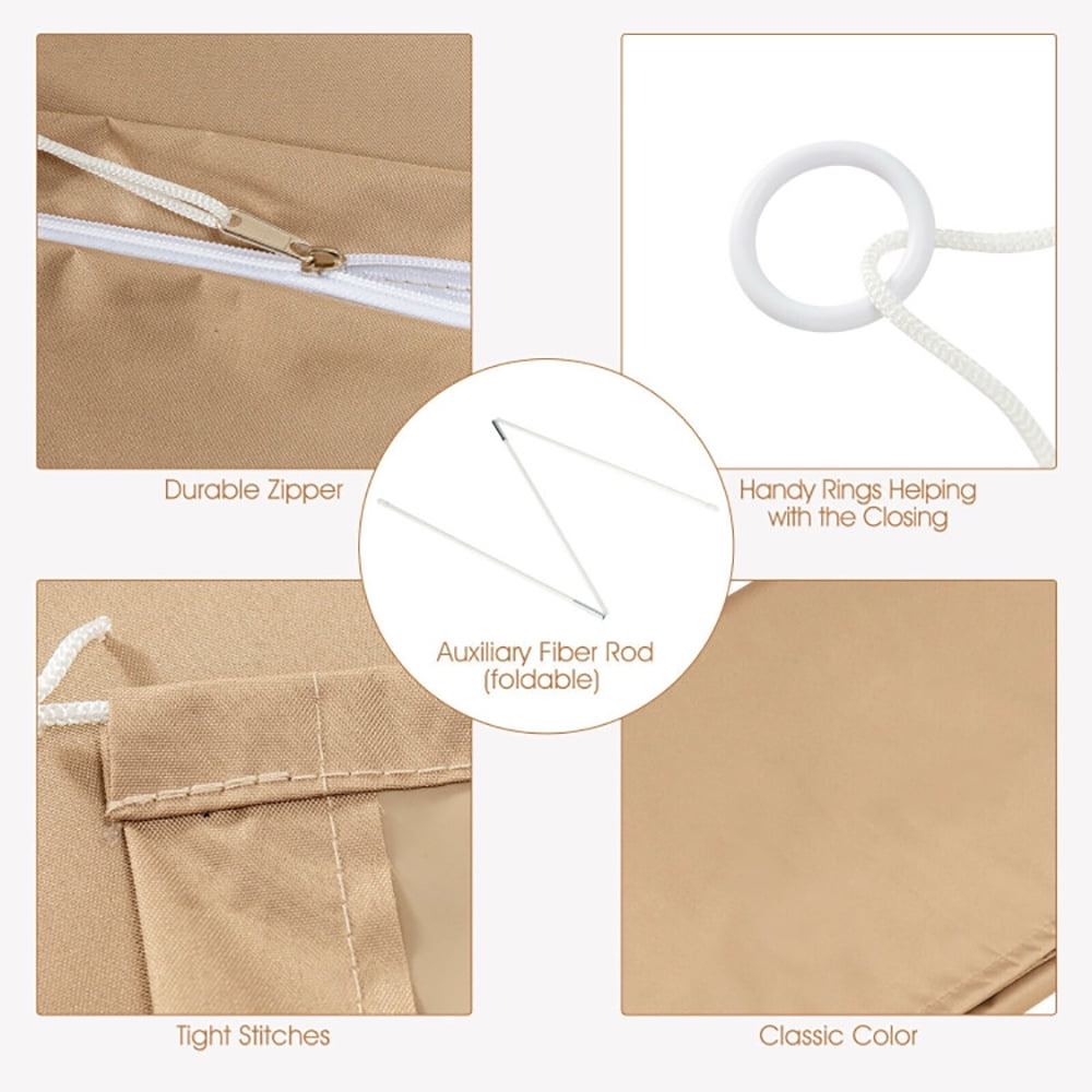 Aimee Lii Parasol Offset Cantilever Umbrella Cover with Fiberglass Rod, Table Umbrella Outdoor Patio