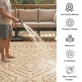 thumbnail image 5 of Lahome Lightweight & Waterproof Outdoor Rug 8x10 - Large Reversible Plastic Straw Mat for RV, Beach, Picnic, Camping, Backyard, Balcony, Beige & Brown, 5 of 9
